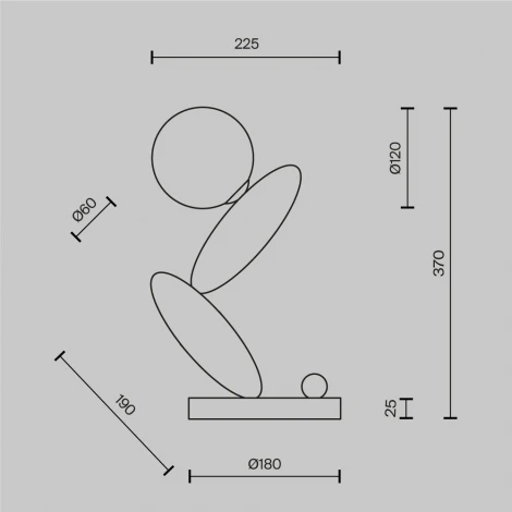 Настольная лампа светодиодная Maytoni Resonance MOD482TL-L6C3K