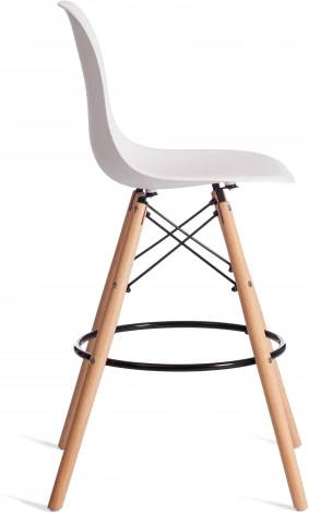 Стул барный Cindy Bar Chair (mod. 80-1) / 2 шт. в упаковке (Бук,Металл,Пластик/Белый,Серый) Tetchair арт.24550