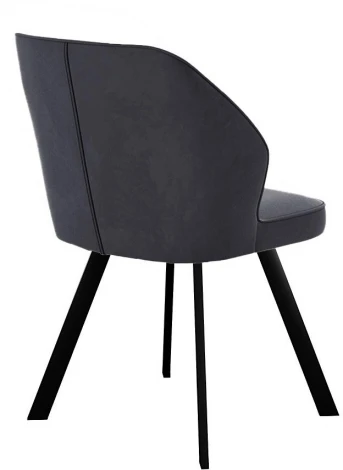 Стул DikLine 232 поворотный B28 ANTRACITE, ножки черные