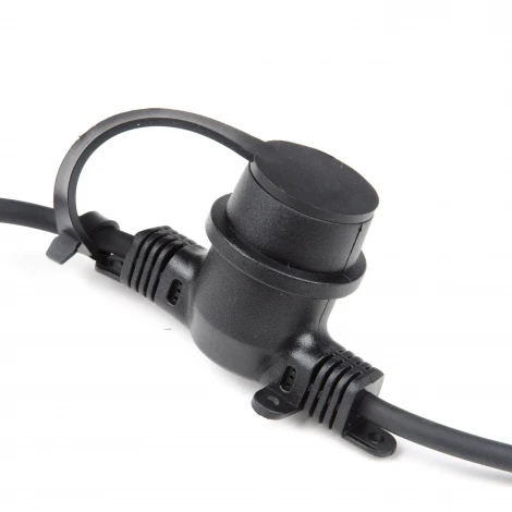 Гирлянда Uniel UDL-K121 10/E27/5M 5C IP65 BLACK BELT-LIGHT
