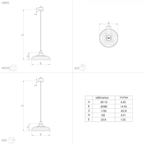 Подвесной светильник Eglo Matlock 43825