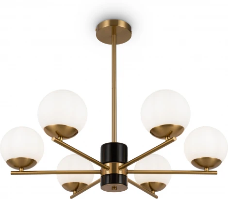 Потолочная люстра на штанге Freya Marble FR5230PL-06BS (шарики)