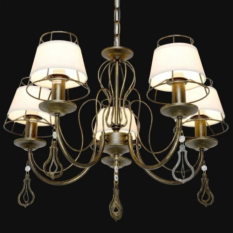 Подвесная люстра Максисвет Текстиль 2-6576-5-BKS E14