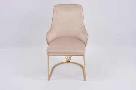 Стул обеденный Сиена MC885-BG-2, 62х57х90 см, бежевый/глянцевое золото IST-CASA