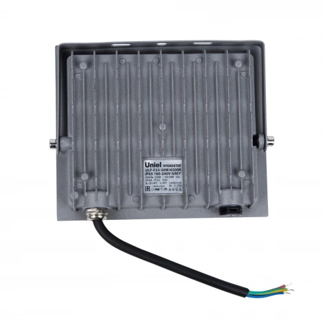 Прожектор уличный светодиодный 6500K серый Uniel ULF-F23-50W/6500K IP65 160-240V GREY