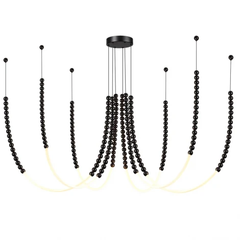 Подвесной светильник Odeon Light Monella 7149/70L черный/акрил/металл IP20 LED 70W 4300Лм 3500K 300° 220V