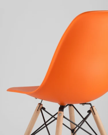 Стул Stool Group Eames DSW оранжевый УТ000000654
