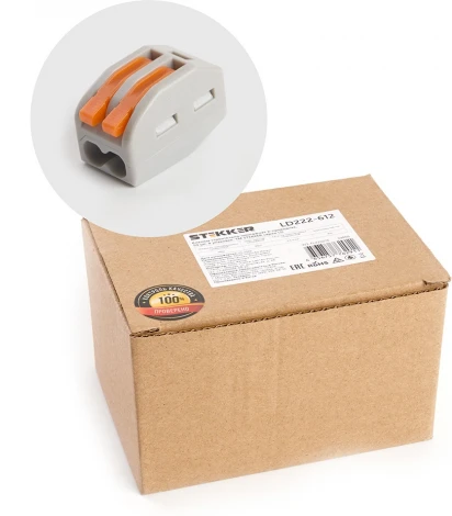 Клемма рычажковая 2-х проводная Stekker 39866