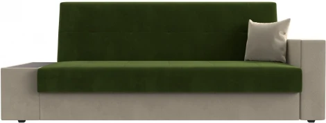 Диван-книжка Лига-020 стол слева (Зеленый,Бежевый/Микровельвет) Лига Диванов арт.118497L