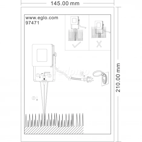 Спот-прожектор Eglo Faedo 4 97471 (LED, 220V)