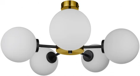 Потолочная люстра на штанге 33 Идеи CHN800S.05.17BL.PA-S01WH (220V, шарики)