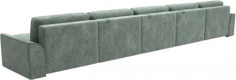 Диван п-образный Лига-048 НПБ МегаЛонг Лига Диванов (Велюр) арт.128321