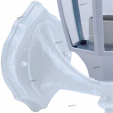 Светильник настенный уличный Horoz Leylak, 1 плафон, белый с прозрачным