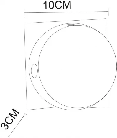 Настенный светильник Arte Lamp Tamburello A1525AP-1WH