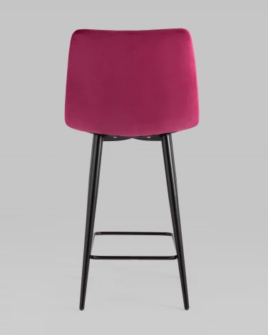 Стул полубарный Джанго велюр винный 2 шт. Stool Group УТ000042478