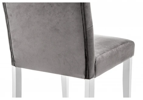 Обеденный стул Woodville Amelia white / fabric grey 11141