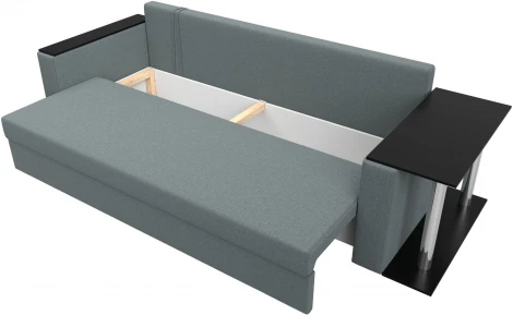 Диван прямой Атланта Лайт со столом справа Лига Диванов (Рогожка) арт.126162