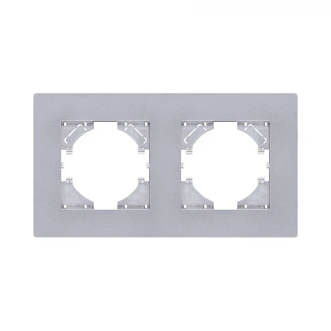 Рамка 2-постовая серый Kollinger Aspekt AT2GY