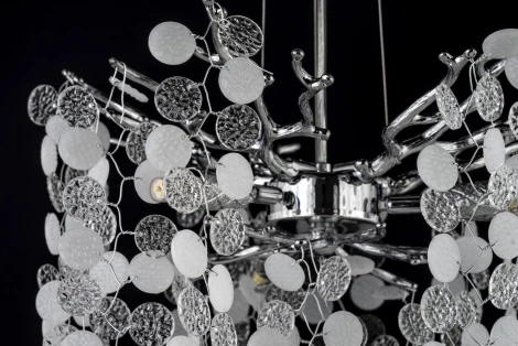 Подвесная люстра хрустальная Dio D`arte Tavenna Nickel Tavenna H 1.5.32.103 N (220V, на тросе)