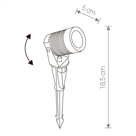 Грунтовый светильник Nowodvorski Spike 9100 (LED, 220V, IP54)