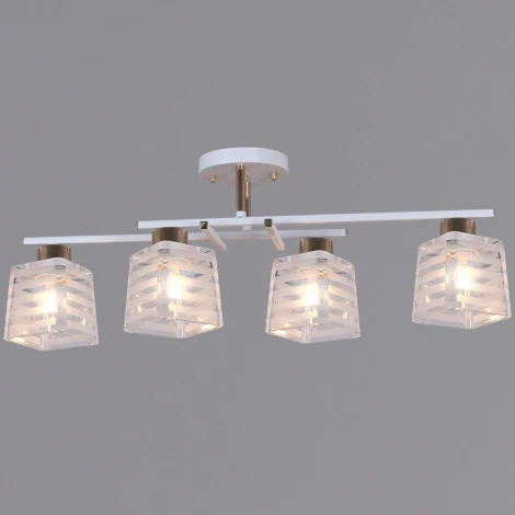 Потолочная люстра на штанге Reluce 09260-0.3-04 WH+FG