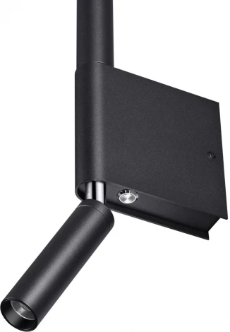 Настенный светильник с выключателем Novotech Fermo 359436 черный LED 5W+3W 220V 3000K (круглые)