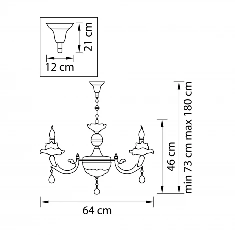 Подвесная люстра Osgona Anemone 714064