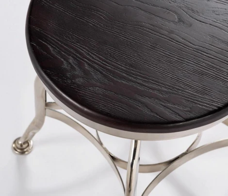 Табурет Toledo Никель Массив ивы