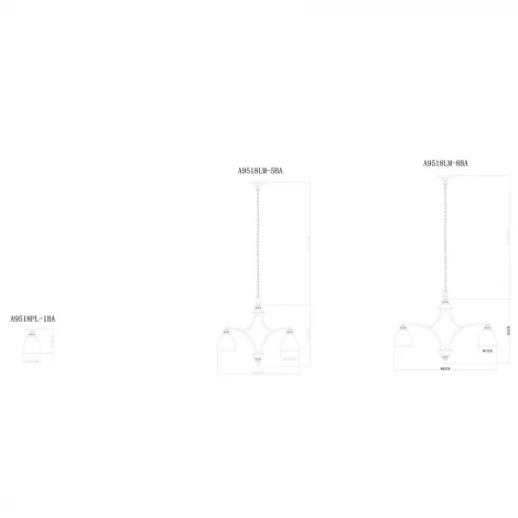 Подвесная люстра Arte Lamp Bonito A9518LM-8BA