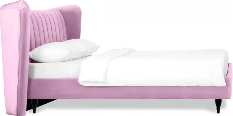 Кровать Queen II Agata L ОГОГО (арт.574719), (Ткань/Сиреневый)