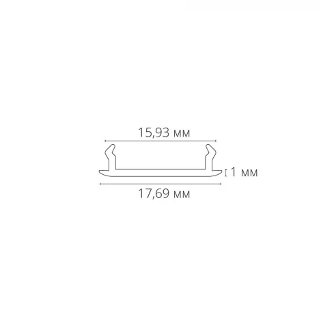 Декоративная вставка 1м для шинопровода Arte Lamp Track Accessories A540106С