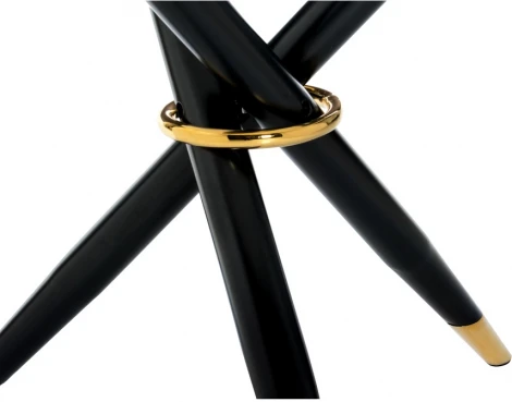 Стеклянный стол Woodville Rock 100х75 white / black 15536