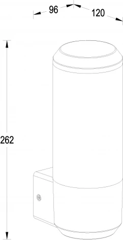 Настенный светильник уличный Oasis Light BRISBANE 2882 Gr (220V, IP44)