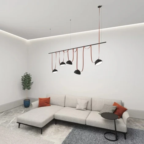 Комплект ременной трековой системы Belty на штанге Rod Denkirs Belty Set DK55SET06-01-BR (LED, 48V)