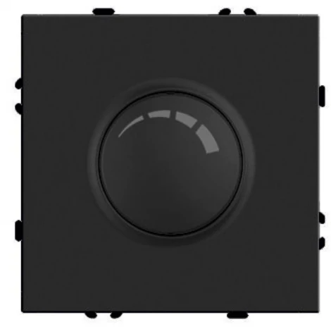 Диммер 250В 500W (черный уголь, soft touch) Stekker Эмили 49842