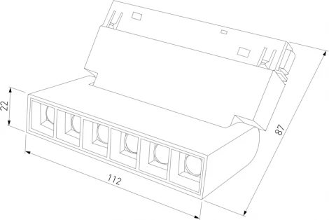 Трековый светильник магнитный Slim Magnetic 85009/01 (LED, 48V)