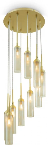 Подвесная люстра каскадная Freya Borgy FR5379PL-10G (220V, на проводе)