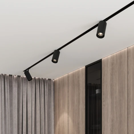 Трековый светильник однофазный 220V 18W Elektrostandard Comel 85211/01 (LED, круглые)