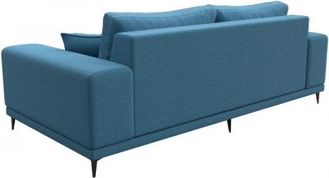 Диван прямой Льюес (Голубой/Рогожка) Лига Диванов арт.123337