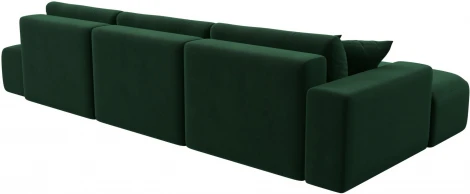 Диван угловой Лига-036 НПБ Модерн Лонг левый угол (Зеленый/Велюр) Лига Диванов арт.121427L