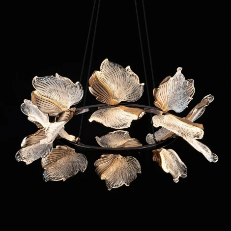 Подвесная люстра светодиодная с пультом с регулировкой цветовой температуры Modelux MODELUX ML.2412.600 BK