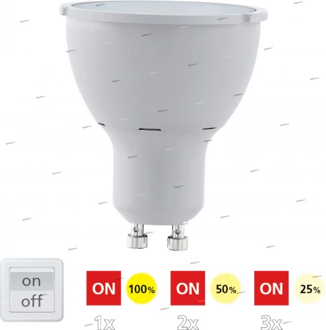 Лампочка светодиодная GU10 5W 400 lm 4000K Eglo Lm_led_gu10 11542