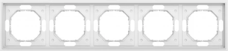 Рамка 5-я, матовый белый Donel S08 DS21533
