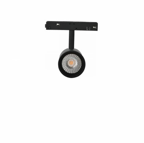 Трековый магнитный светильник 48V iLedex Vision48/22 SMART 4822-006-D55-18W-38DG-BK (регулировка яркости, управление смартфоном, умный дом - Алиса, круглые)