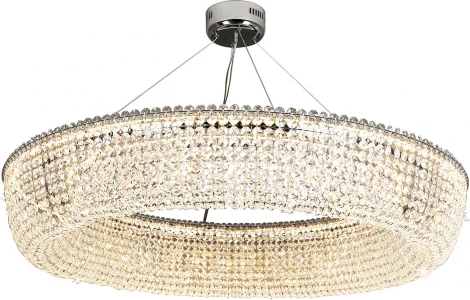 Подвесная люстра Favourite Estrada 4478-10P (LED, 220V, хрусталь, на тросе, круглые)