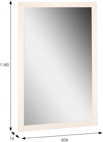 Зеркало настенное BeautyStyle 11 слоновая кость 118 см х 60,6 см от фабрики Mebelik
