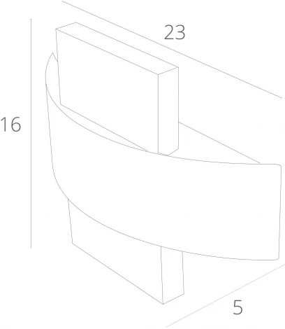Настенный светильник Arte Lamp Croce A1444AP-1WH (LED, 220V, IP54)