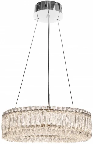 Подвесная люстра Fluorite Vetto FL1054-6P (LED, 220V, хрусталь, на тросе, круглые)