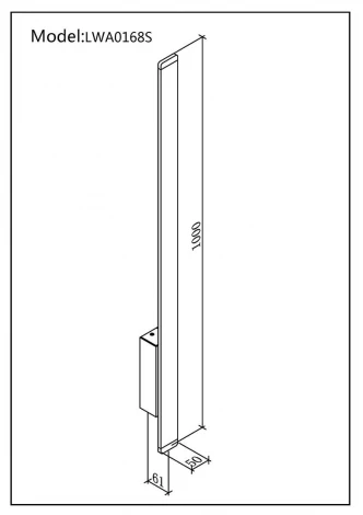 Настенный светильник DesignLed L-CROSS LWA0168S-BL-WW