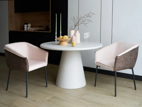 Комплект кресел Nils 2 шт. ОГОГО Обстановочка! 966323 (Металл,Вельвет,Экокожа/Коричневый,Бежевый)